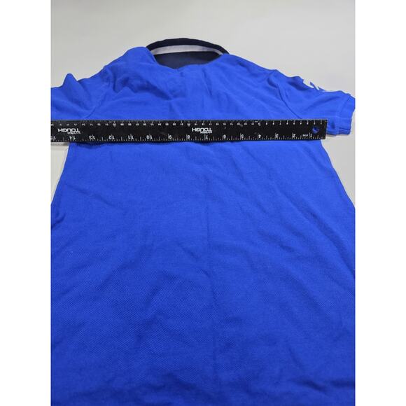 Polo Ralph Lauren Rugby Shirt Boys 7 Big Pony Crest #3 Blue Crest Striped - Picture 6 of 6